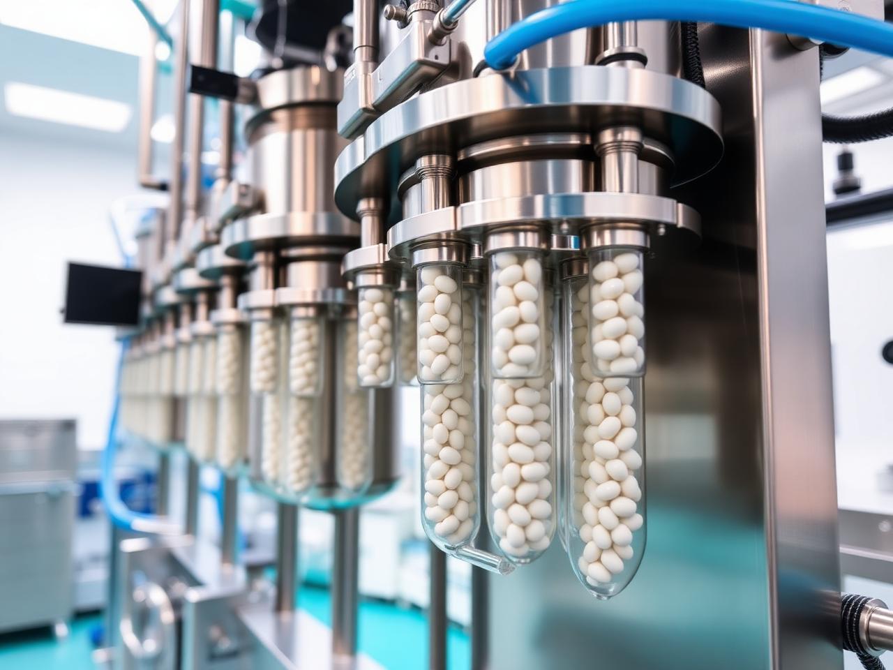 Process capsule filters on a stainless steel skid