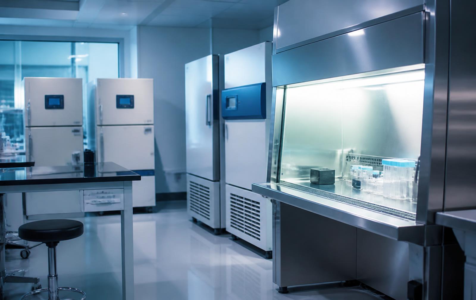 Laboratory containment equipment including biosafety cabinet and laminar flow unit
